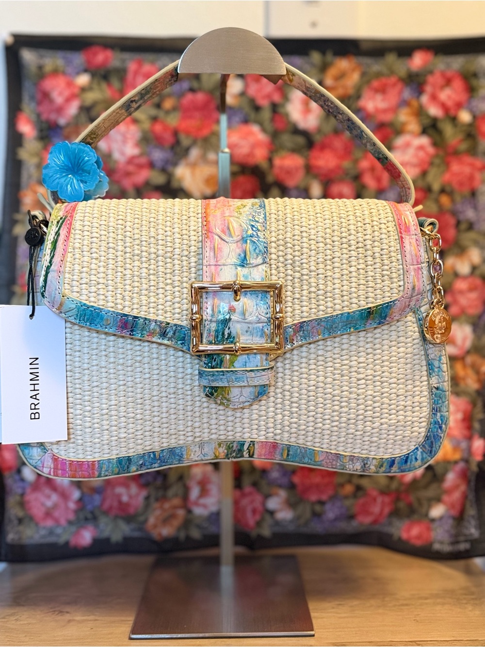 Brahmin Nerida Small Shoulder Bag in the Staycation Colorway